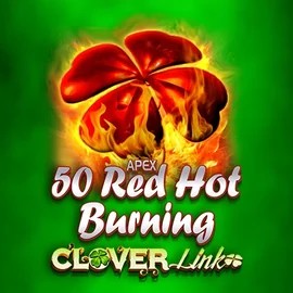 50 Red Hot Burning Clover Links logo by Novomatic at GGBet Casino