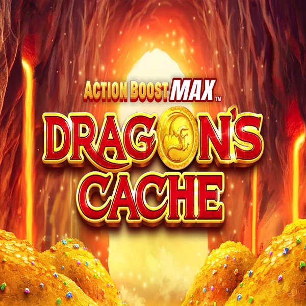 Action Boost Max Dragon's Cache online game logo by SpinPlay Games on gg-bets.net