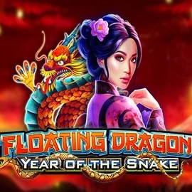 Floating Dragon Year of the Snake slot logo by Pragmatic Play at GGBet Casino