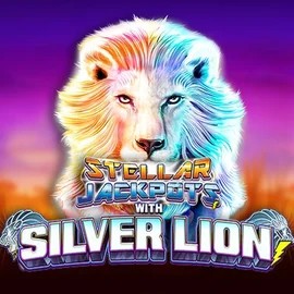 Stellar Jackpots with Silver Lion casino game by Lightning Box Game – featured logo at GGBet Casino